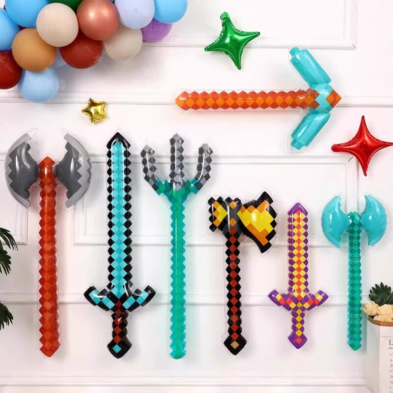 Cosplay Prop Making - Pixel Style Toys Gemstone Sword Gold