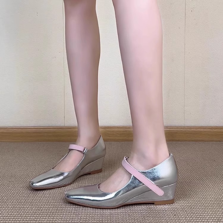 Women's Wedge Square Toe Shall - Velcro Hook Loop review and price
