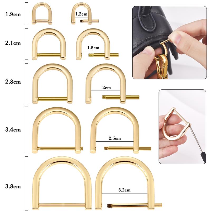 2Pcs Open Screw D Ring Buckle  - D Ring Strap review and price