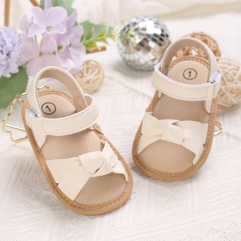 Baby Girl Twisted Toe Sandals  - Velcro Hook Loop review and price